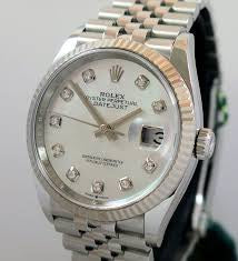 Rolex Date Just With White Dial