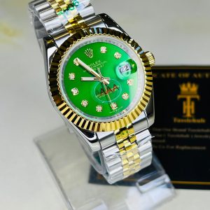 ROLEX TWO TONE GREEN DIAL