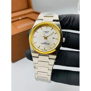 Tissot With White Dial with Gold Sides